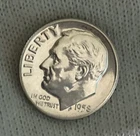 1958 PROOF~Roosevelt Dime~LOW Mintage~90% Silver~Great Details/Color~FREE S&H~