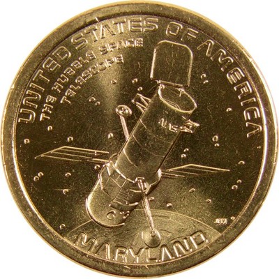 2020 P Maryland Hubble Telescope American Innovation $1 Uncirculated