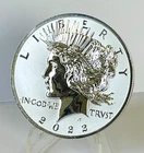 2022 Fiji Silver Dollar Coin Reverse Proof .999 Fine Privy Peace #974B