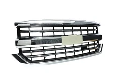 Chrome Trim Grille For 2016 2017 2018 Chevy Silverado 1500 Z71 Style Grill
