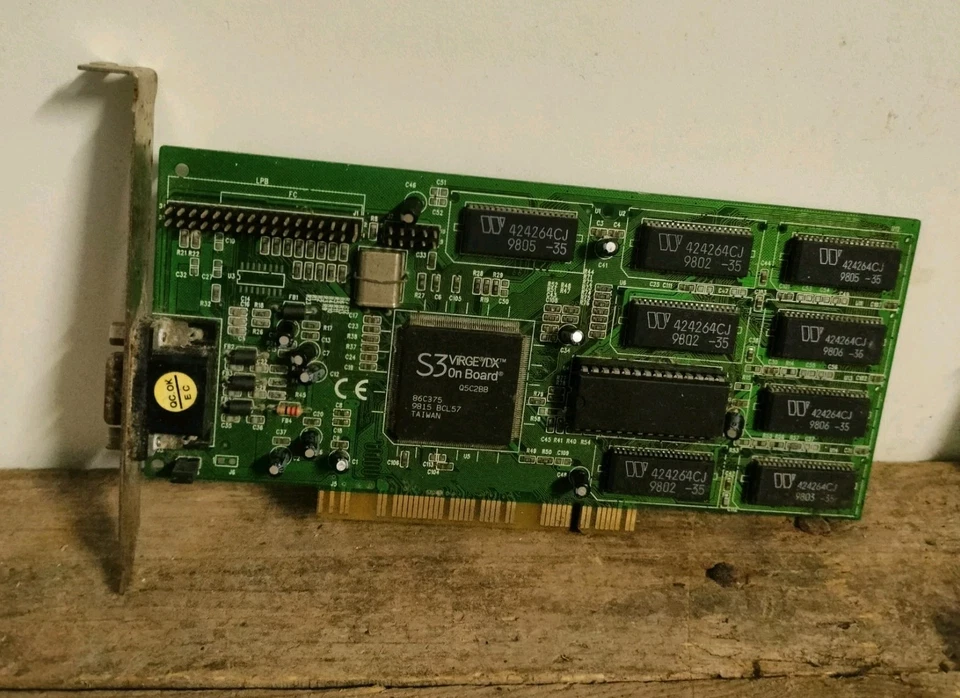 Computer Vintage Scheda Video S3 Virge/DX 86C375 + Scheda ISA Lotto RetroGame - Immagine 3 di 4