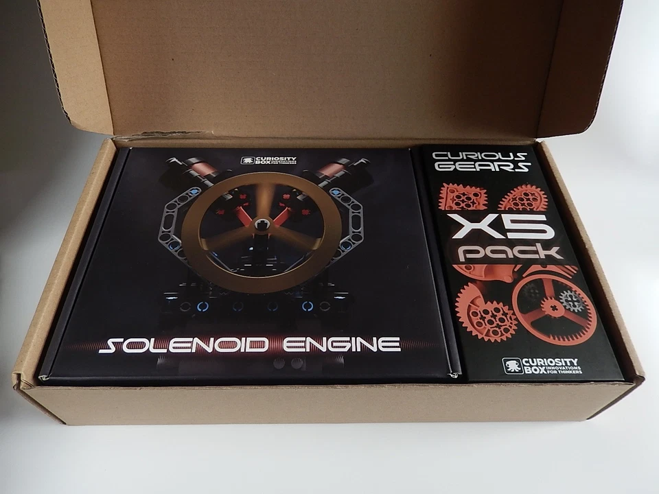 Curiosity Box Innovations : Solenoid Engine Deluxe Kit + Curious Gears X5 Pack - Image 2 of 4