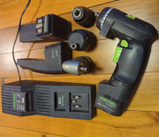 Festool CDD 12 FX Drill full kit inc attachments/batteries/charger