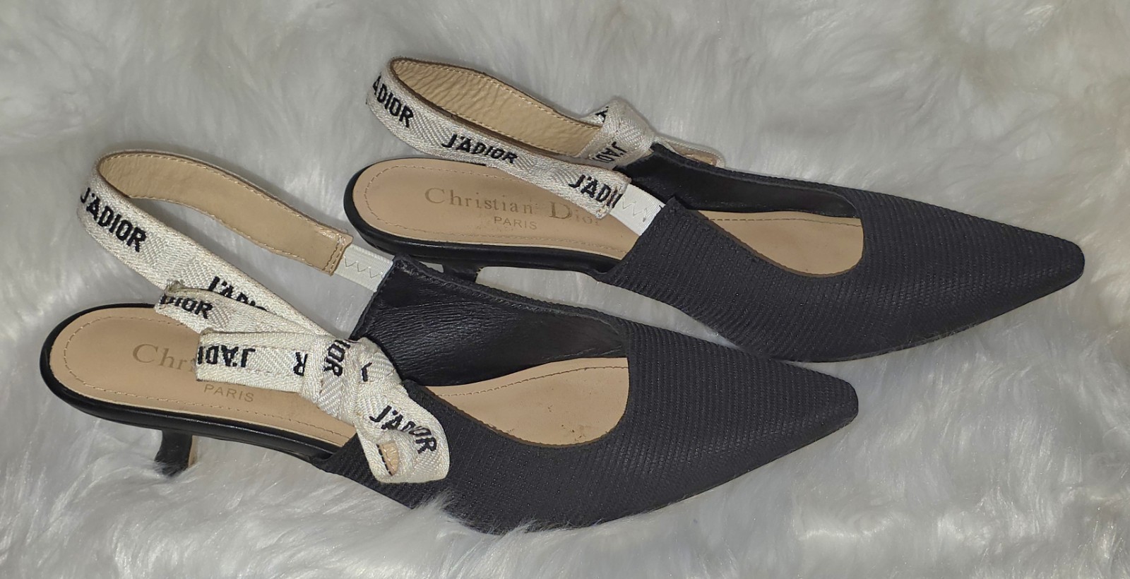CHRISTIAN DIOR J'ADIOR Slingback Pumps Made in Italy Europe Size 38 For U.S. 8