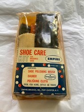 USA MADE VINTAGE EMPIRE SHOE BRUSH CARE KIT