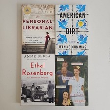 4 Book Hardcover Bundle Lot First Editions American Dirt Personal Librarian DJ