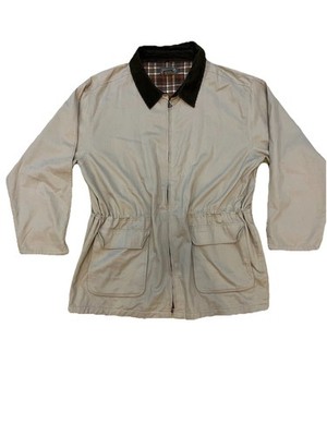 Vtg Trademark Sportswear 90s Field Coat Men s 2XL Corduroy Collar Plaid Lining