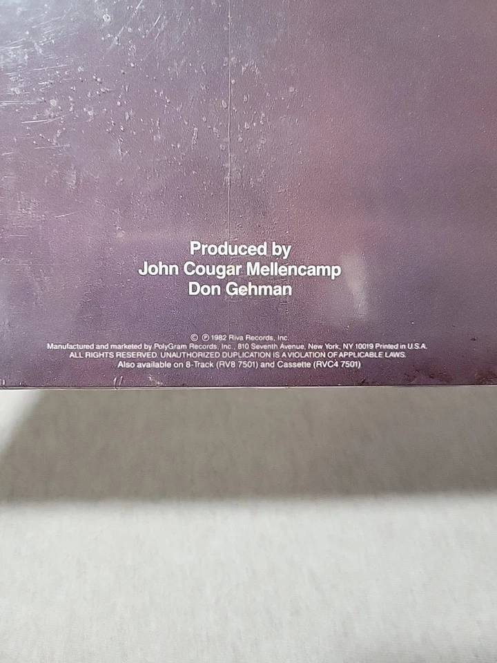 JOHN COUGAR American Fool 1982 Vinyl LP Riva RVL 7501 - VG+ Foto 4 de 4