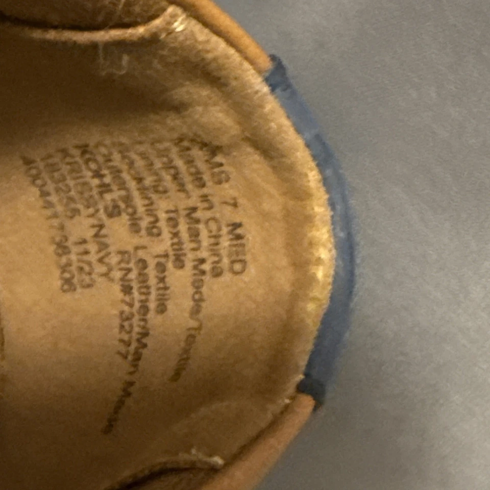 Женские лодочные туфли Croft And Barrow темно-синие и коричневые размер 7 США Ortholite Eco - Изображение 4 из 4