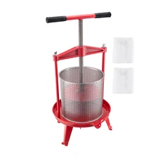 Fruit Wine Press Manual Press for Wine Making 3.69 Gal/14L Stainless Steel