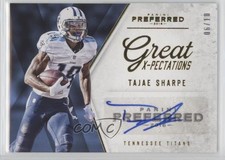 2016 Panini Preferred Great X-Pectations Gold 6/10 Tajae Sharpe #360 Auto 1u6