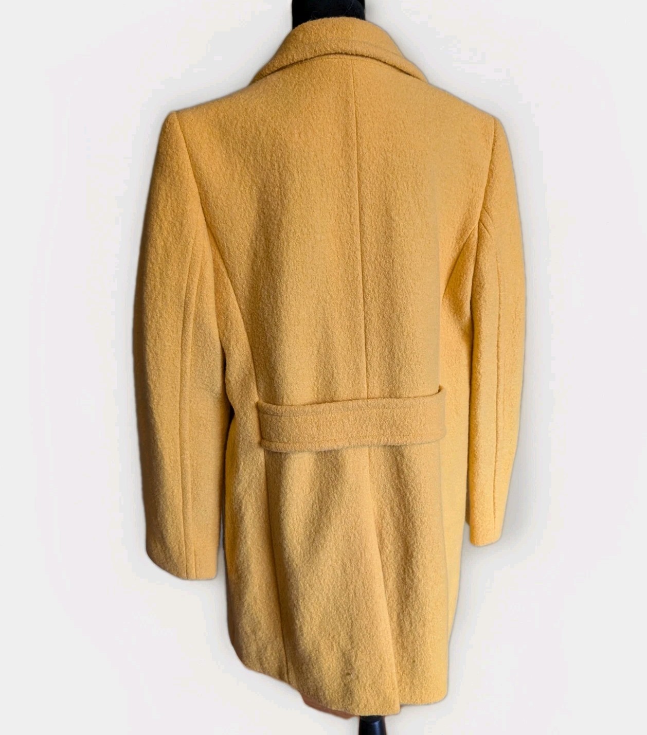 TALBOTS Wool Blend Double Button Yellow Knee Leng… - image 3