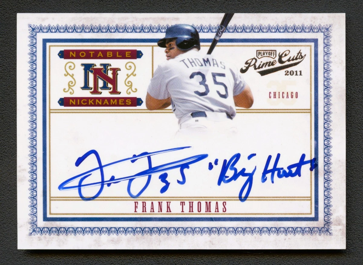 Panini Frank Thomas Autographed Baseball Sports Trading Cards 
