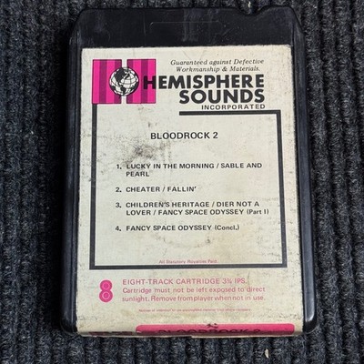Bloodrock   Bloodrock 2 8-Track Cartridge 1970 Hard Rock Hemisphere Sounds
