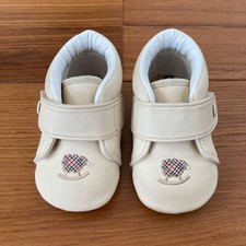 Scarpe Burberry First bambino 11,5 cm 4,5 pollici design ricamato sottopiede a quadri con scatola