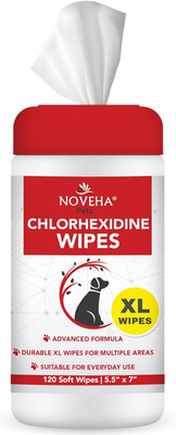 New 120PCS XL Pet Wipes   Dogs & Cats, Skin Relief for Face, Folds & Hot Spots