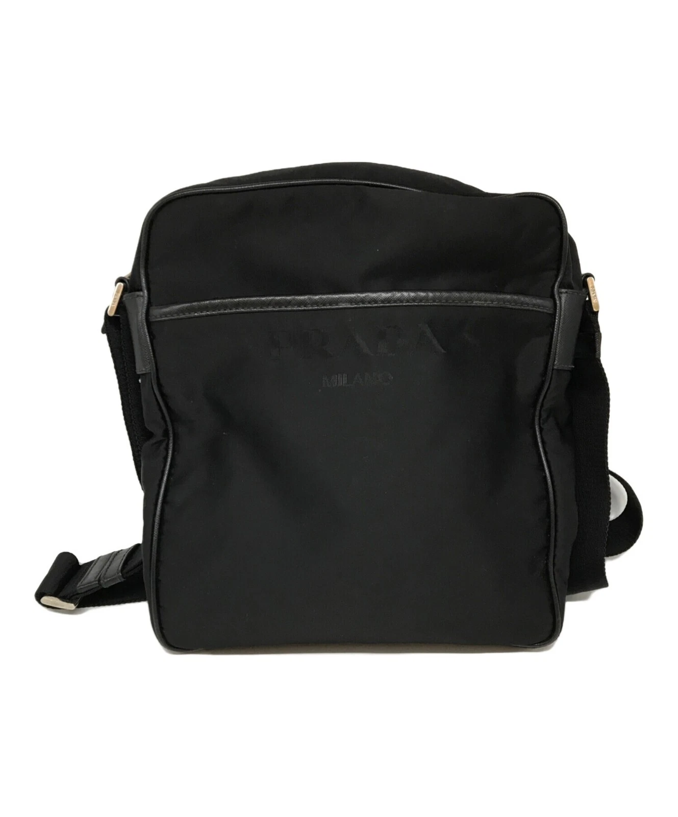 Prada — Prada Logo Nylon Shoulder Bag 2vh143 Black #TFB4374