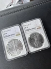 1996ms69 +2020 Ms70 American Silver Eagle