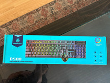 Shipadoo D500 Mechanical Hand Esports Backlight Keyboard and Mouse Set Open Box
