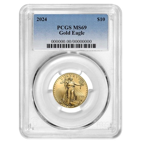 2024 $10 American Gold Eagle 1/4 oz PCGS MS69 Blue Label