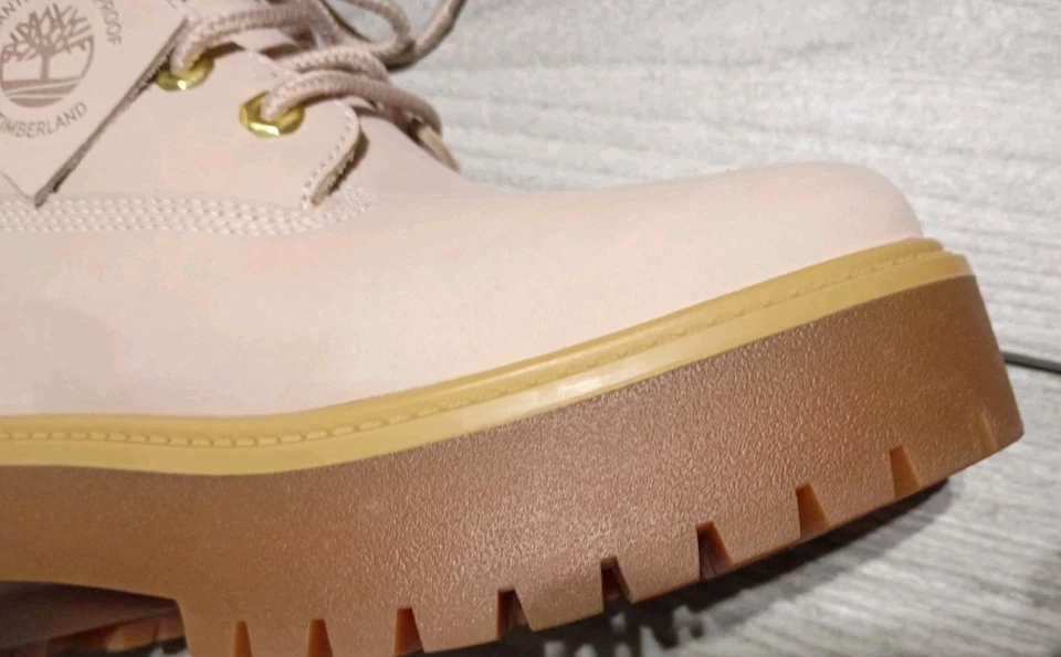 BOTA TIMBERLAND MUJER STONE STREET IMPERMEABLE Cuero Premium Plataforma Talla 8.0 Foto 3 de 4