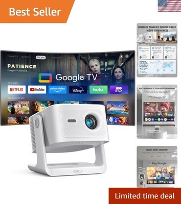 Versatile 4K Smart Projector - 360° Rotating & Auto Focus for Perfect View