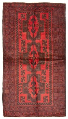 Traditional Vintage Hand-Knotted Area Rug 3'5'' x 6'1'' Oriental Wool Carpet