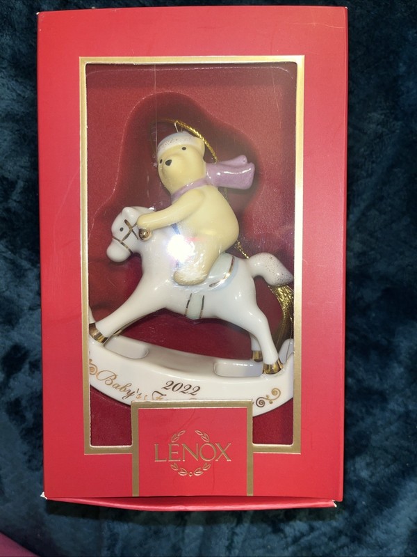 Lenox 2022 Winnie The Pooh Baby’s First Ornament NIB- Orig.$80