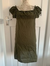 Lovely green and pure fine cotton dress Next Size 12 for Sale