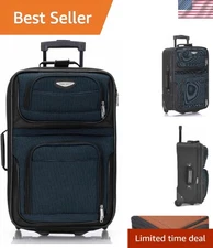 Lightweight Amsterdam 21-Inch Softside Luggage with TSA Lock & Expandable Design