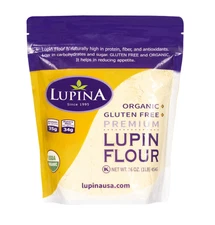 Lupina Lupin Flour Organic Gluten Free Premium 16 oz High Protein & Fiber 3/2026
