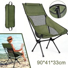 High Back Camping Chair Lightweight Folding Chair Fishing Chairs Beach Chair