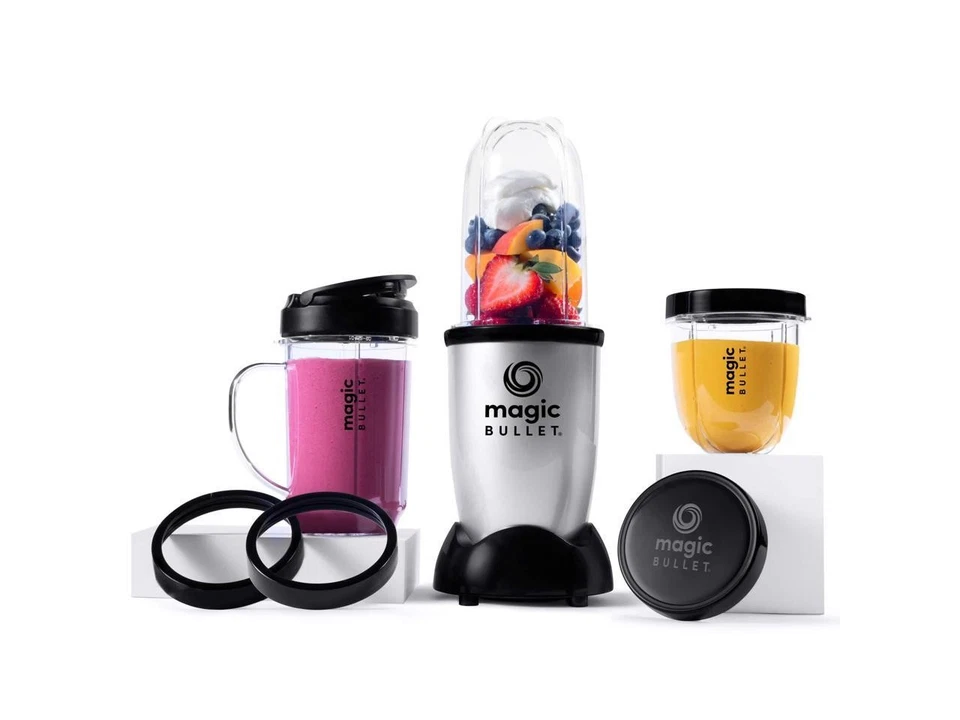 NutriBullet 1200 Watts Blender Combo with Single Serve Cups, Silver - Image 2 of 4