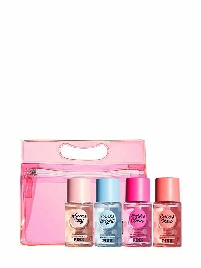 Victorias Secret PINK Mini Mist Gift Set 4 Pack Body Mist Fresh