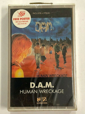 D.A.M. - HUMAN WRECKAGE - MC MUSIKKASSETTE NEU UND VERSIEGELT
