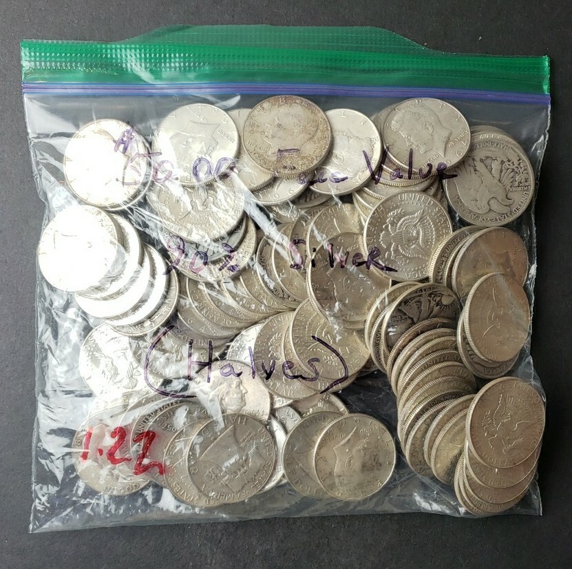 Bag of 100 50c Silver Half Dollars eBay