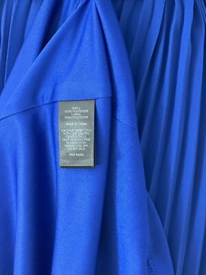 Express women's cobalt blue pleated maxi dress size XS | eBay