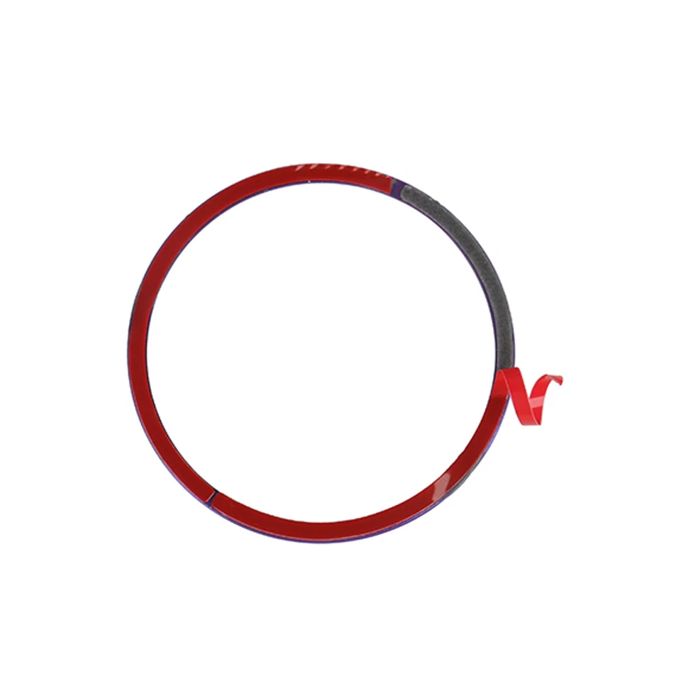 Tapacubos centro rueda aluminio rojo anillo calcomanía embellecedor para Volkswagen Jetta 1996-2019 Foto 3 de 4