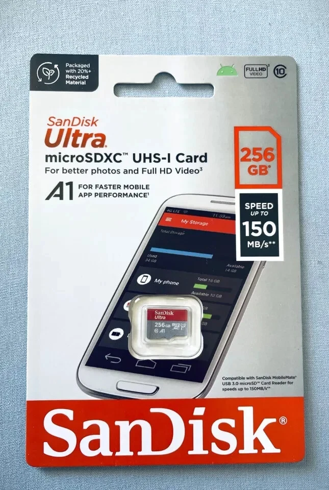 Micro SD Memory Card SanDisk Ultra Extreme Pro 32GB 64GB 128GB 256GB Class 10 A2 - image 3 of 4