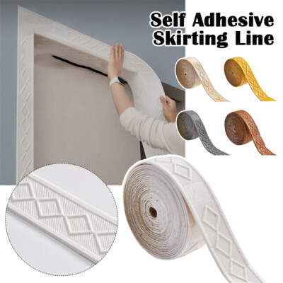 Selbstklebend Wand Sockelleisten Grenze 3D Wallpaper Sockelleisten Linie Dekor