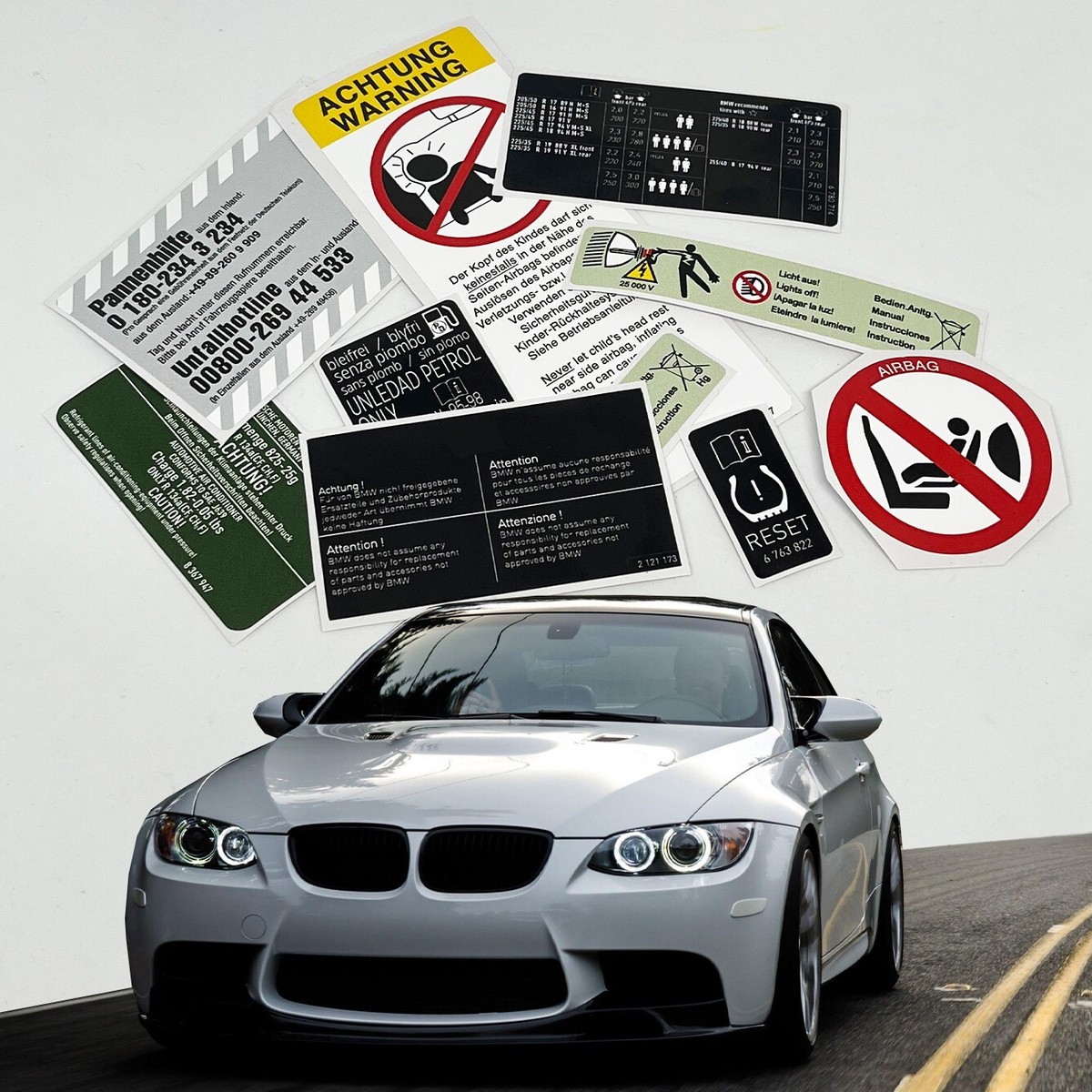 Bmw E90 E92 M3 Cabrio Wagon Sedan Restoration Warning Caution