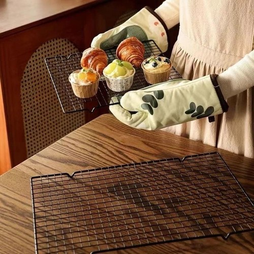Steel Cooling Rack Black Cake Cooler New Baking Tray - Bild 5 von 14