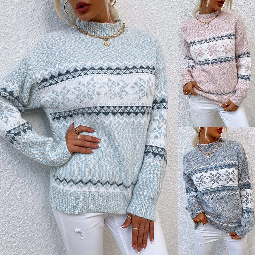 Snowflake sweater deals womens