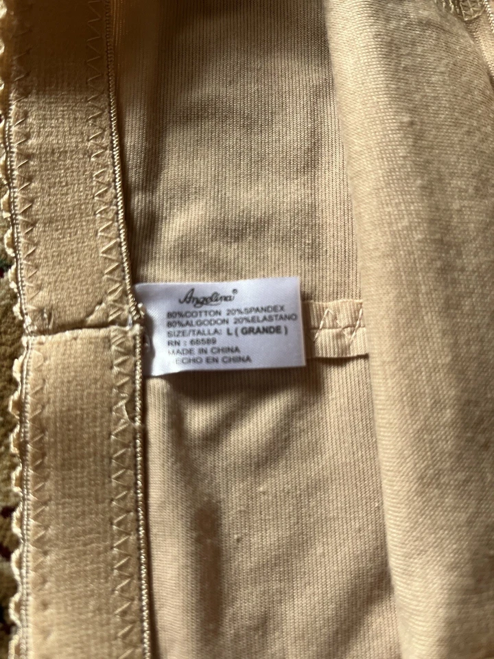 ANGELINA Shaper Panties L beige Zipper Pocket Travel Briefs Shapewear high waist - Image 4 of 4