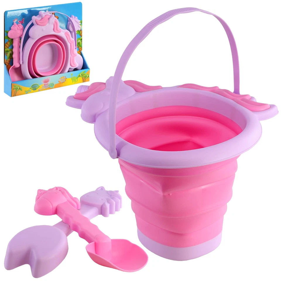 Pool Toys Play Sand Pit Kits Beach Bucket and Spade Set for Kids Animal Shaped