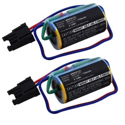 SUBTEL 2x Mitsubishi A6BAT-MRBAT B9670-MC A6BAT Battery Replacement 1700mAh
