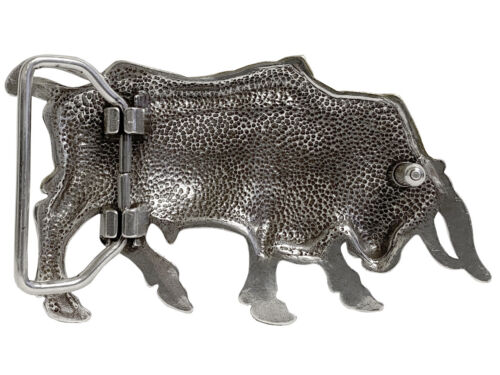 Westernschnalle Antik Gold Dame Bull gravierte Gürtelschnalle passt 1-1/2 Zoll breiter Gürtel - Bild 2 von 4