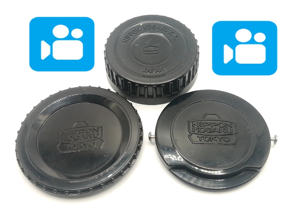 [N MINT] Nikon Nippon Kogaku KK Rear Lens Cap / Body Cap / Front Cap 52mm JAPAN