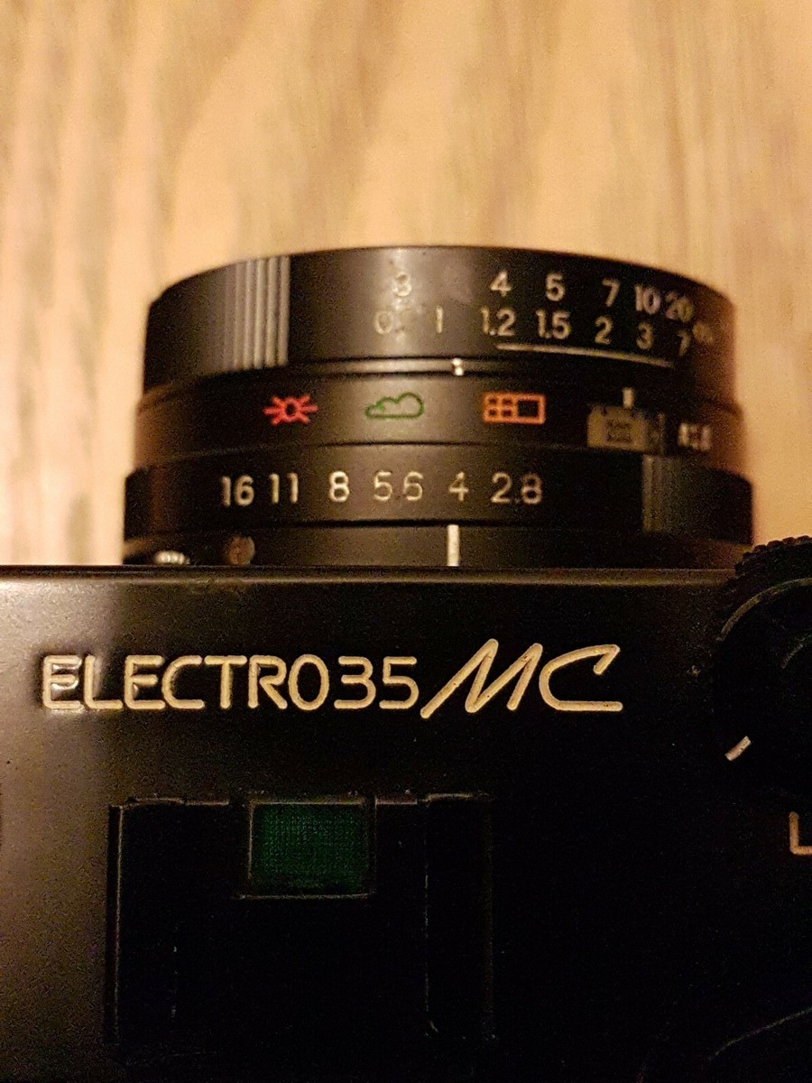 Yashica Electro 35 MC with Yashinon - DX f2.8 40mm Lens. With a