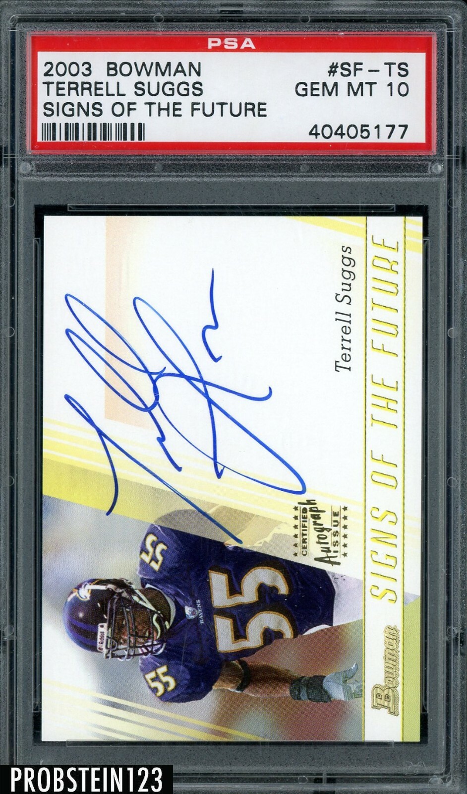 Terrell Suggs Bowman Signs of the Future #SFTS Signs of the Future